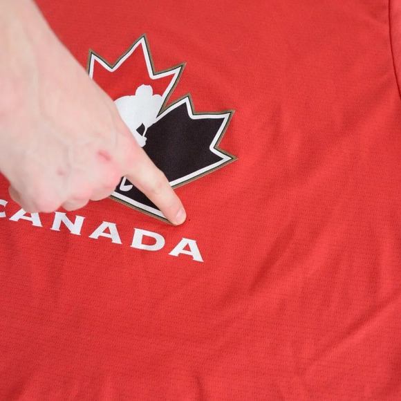 Vintage 98'-99' Bauer Red Team Canada Red Hockey Jersey Size Large - Picture 6 of 11